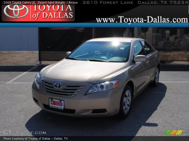 Desert Sand Metallic / Bisque 2009 Toyota Camry LE