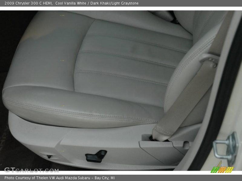 Cool Vanilla White / Dark Khaki/Light Graystone 2009 Chrysler 300 C HEMI