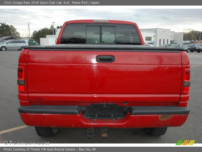 Flame Red / Agate 2001 Dodge Ram 1500 Sport Club Cab 4x4