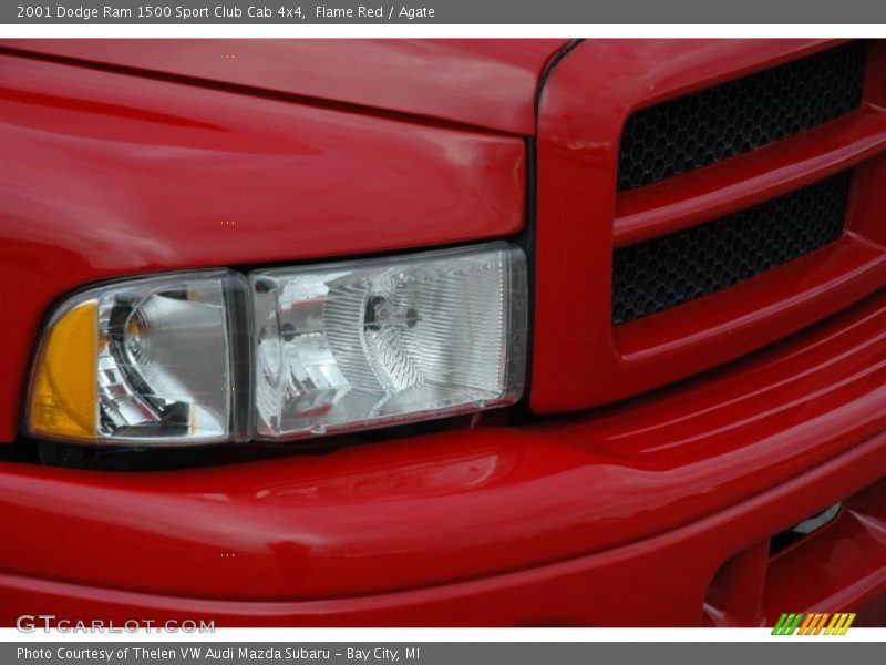 Flame Red / Agate 2001 Dodge Ram 1500 Sport Club Cab 4x4