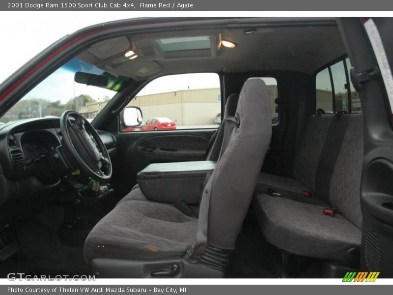 Flame Red / Agate 2001 Dodge Ram 1500 Sport Club Cab 4x4