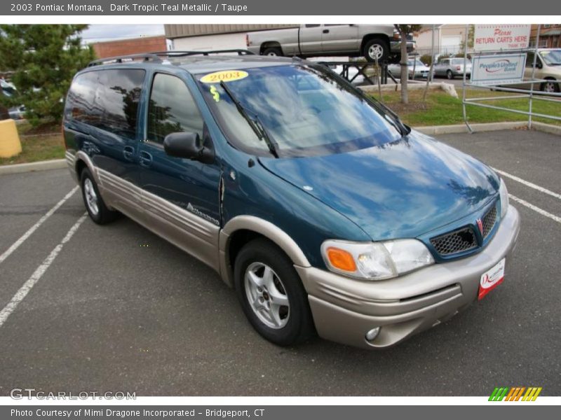 Dark Tropic Teal Metallic / Taupe 2003 Pontiac Montana