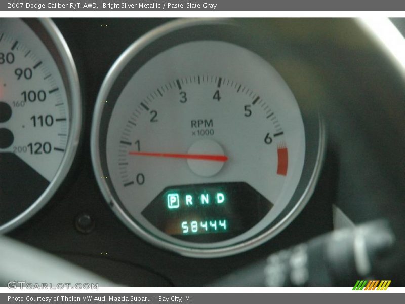 Bright Silver Metallic / Pastel Slate Gray 2007 Dodge Caliber R/T AWD