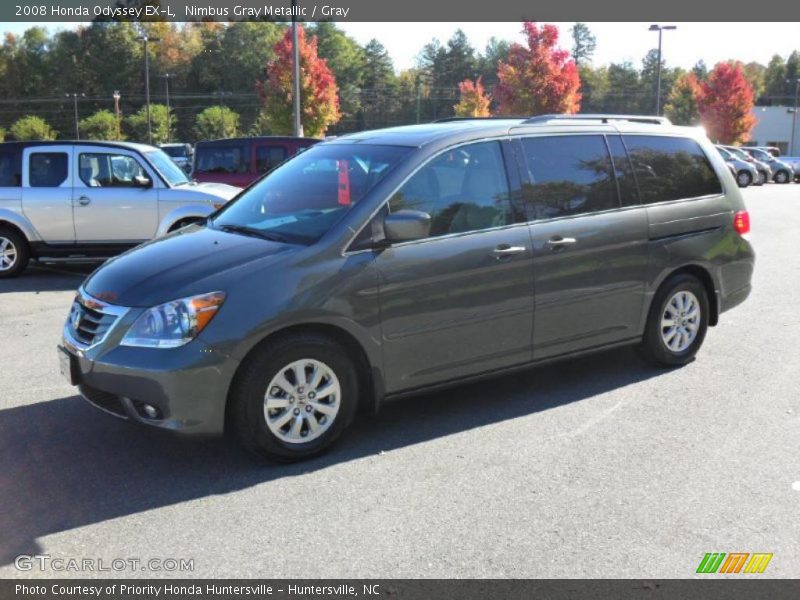 Nimbus Gray Metallic / Gray 2008 Honda Odyssey EX-L