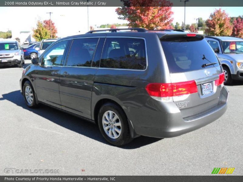 Nimbus Gray Metallic / Gray 2008 Honda Odyssey EX-L