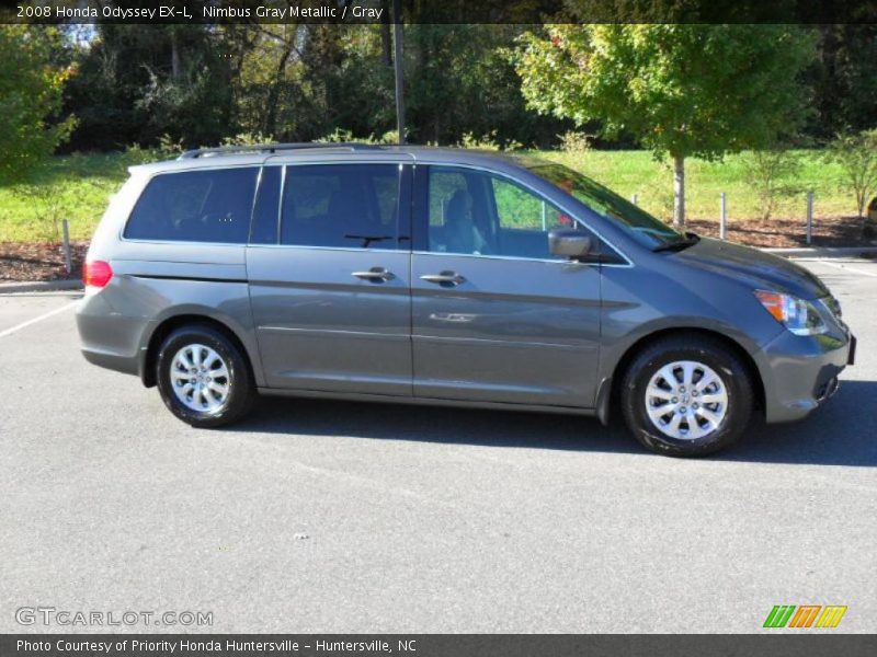 Nimbus Gray Metallic / Gray 2008 Honda Odyssey EX-L