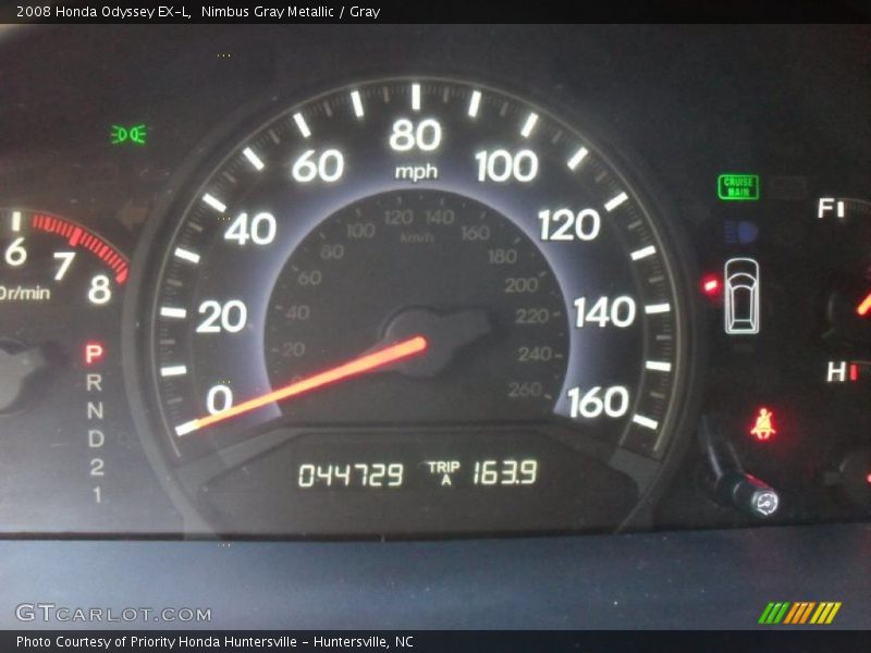 Nimbus Gray Metallic / Gray 2008 Honda Odyssey EX-L
