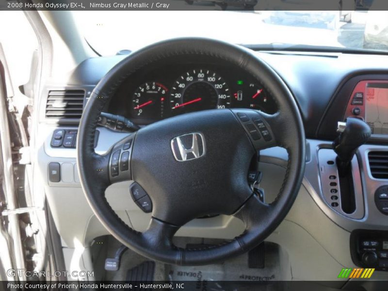 Nimbus Gray Metallic / Gray 2008 Honda Odyssey EX-L