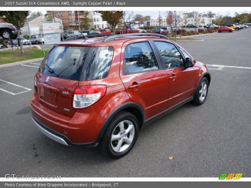 Sunlight Copper Pearl / Black 2007 Suzuki SX4 Convenience AWD