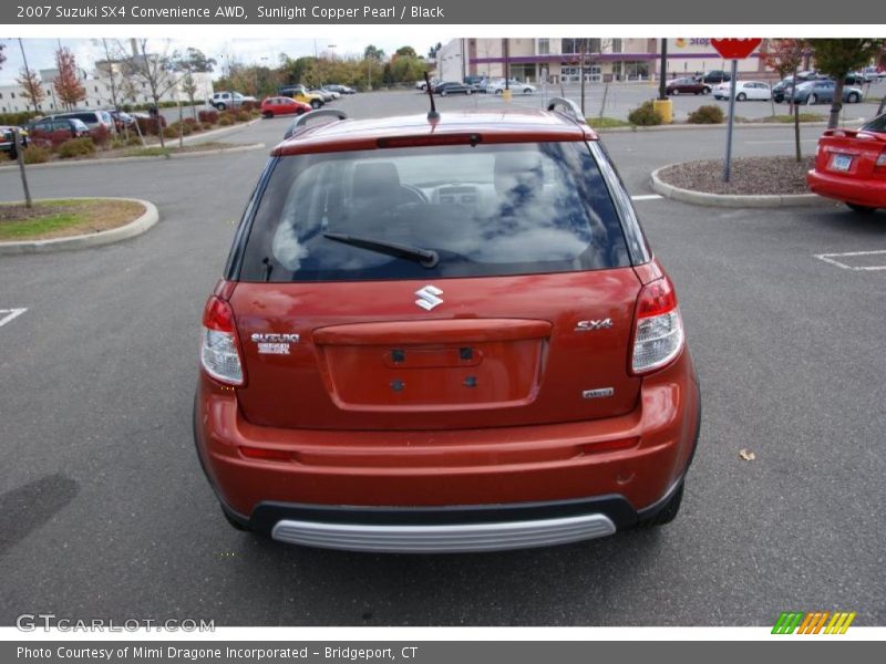 Sunlight Copper Pearl / Black 2007 Suzuki SX4 Convenience AWD