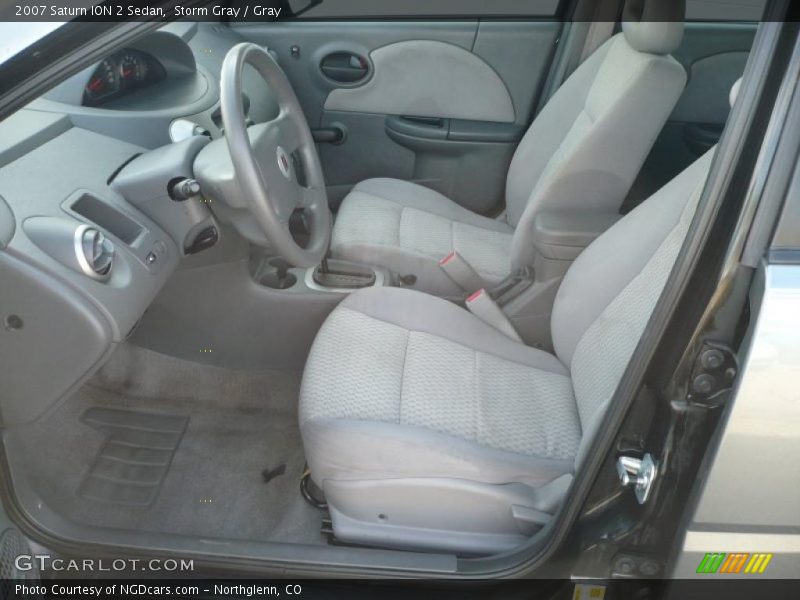 Gray Interior - 2007 ION 2 Sedan 