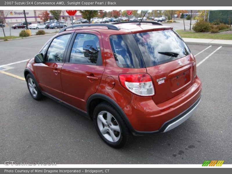 Sunlight Copper Pearl / Black 2007 Suzuki SX4 Convenience AWD