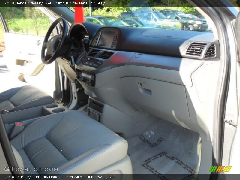 Nimbus Gray Metallic / Gray 2008 Honda Odyssey EX-L