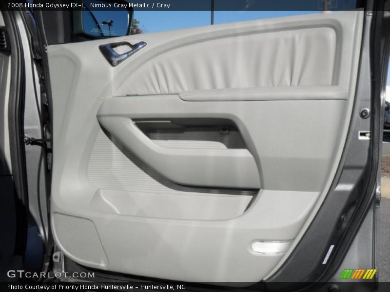 Nimbus Gray Metallic / Gray 2008 Honda Odyssey EX-L