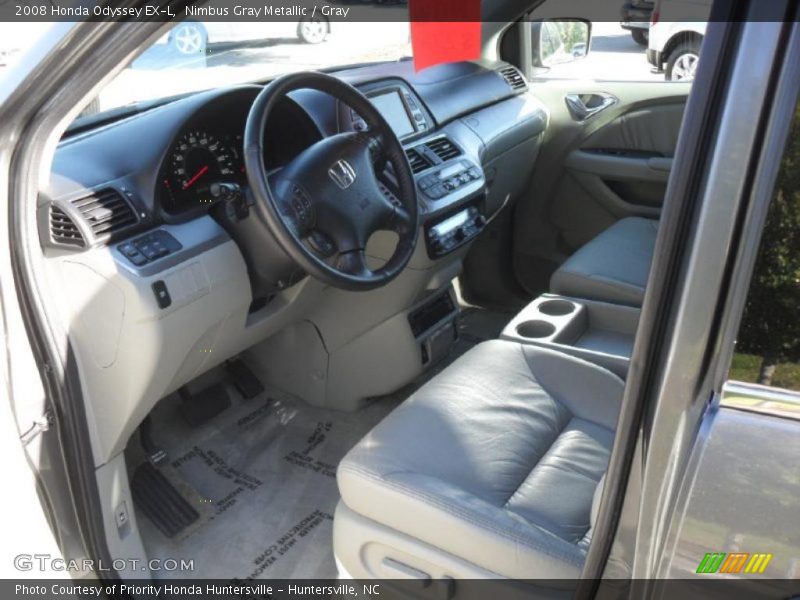 Nimbus Gray Metallic / Gray 2008 Honda Odyssey EX-L