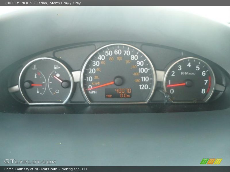 Storm Gray / Gray 2007 Saturn ION 2 Sedan
