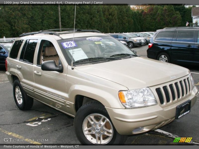 Champagne Pearl / Camel 1999 Jeep Grand Cherokee Limited 4x4