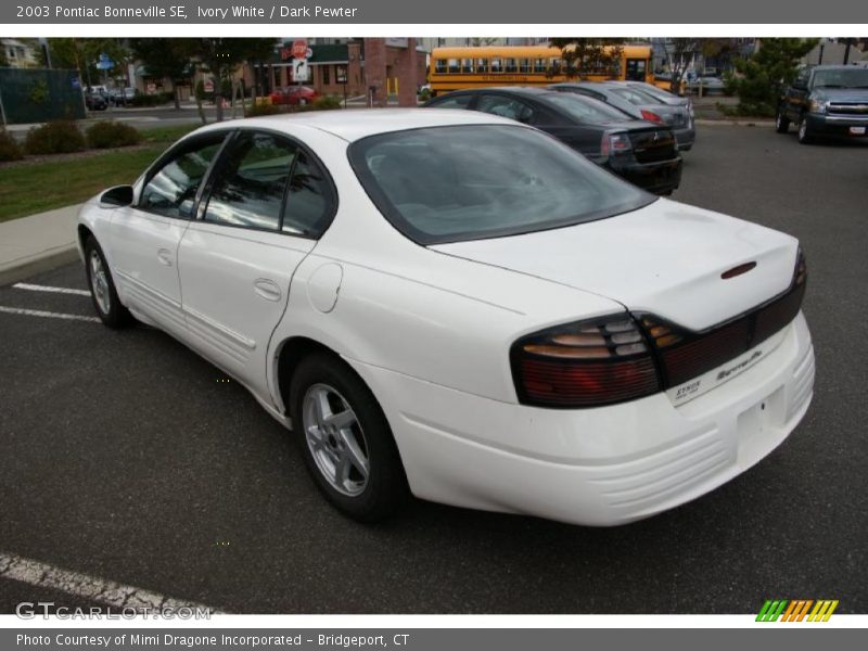 Ivory White / Dark Pewter 2003 Pontiac Bonneville SE