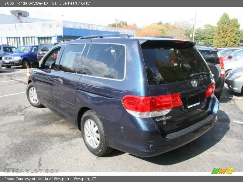 Bali Blue Pearl / Gray 2009 Honda Odyssey EX