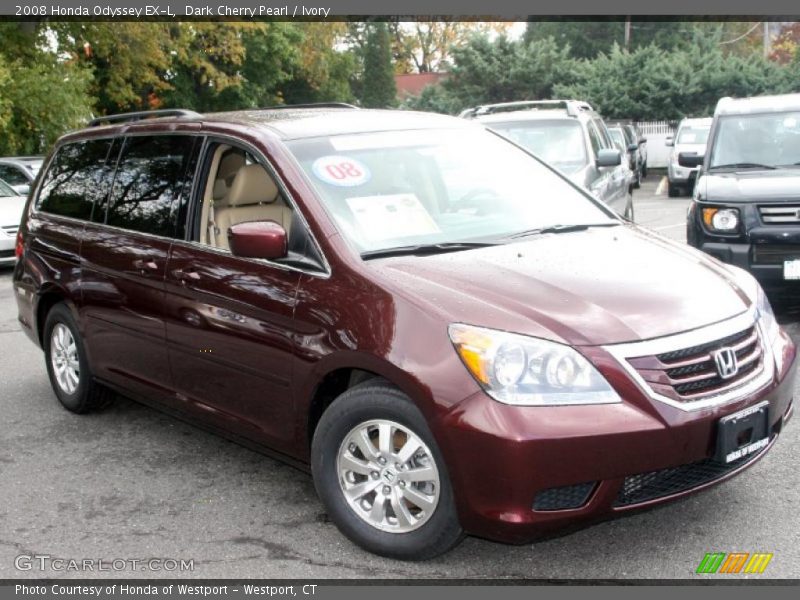 Dark Cherry Pearl / Ivory 2008 Honda Odyssey EX-L