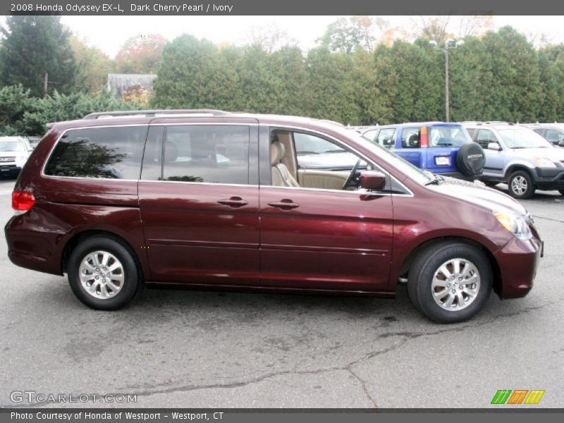 Dark Cherry Pearl / Ivory 2008 Honda Odyssey EX-L