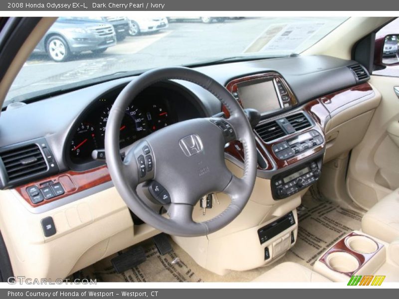 Dark Cherry Pearl / Ivory 2008 Honda Odyssey EX-L