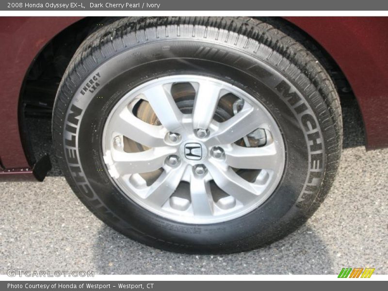 Dark Cherry Pearl / Ivory 2008 Honda Odyssey EX-L