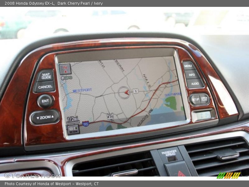 Dark Cherry Pearl / Ivory 2008 Honda Odyssey EX-L