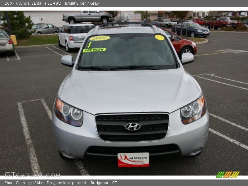Bright Silver / Gray 2007 Hyundai Santa Fe SE 4WD