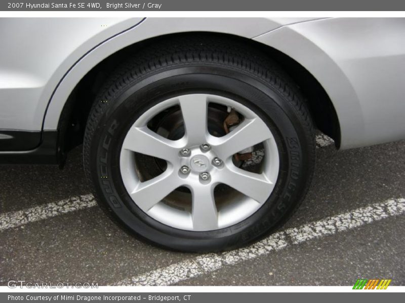 Bright Silver / Gray 2007 Hyundai Santa Fe SE 4WD