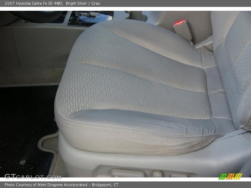 Bright Silver / Gray 2007 Hyundai Santa Fe SE 4WD