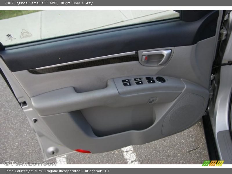 Bright Silver / Gray 2007 Hyundai Santa Fe SE 4WD