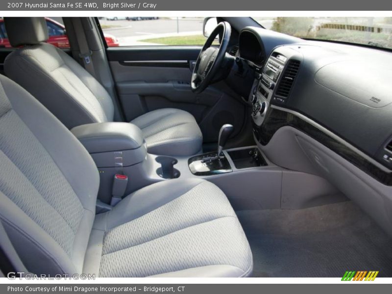Bright Silver / Gray 2007 Hyundai Santa Fe SE 4WD