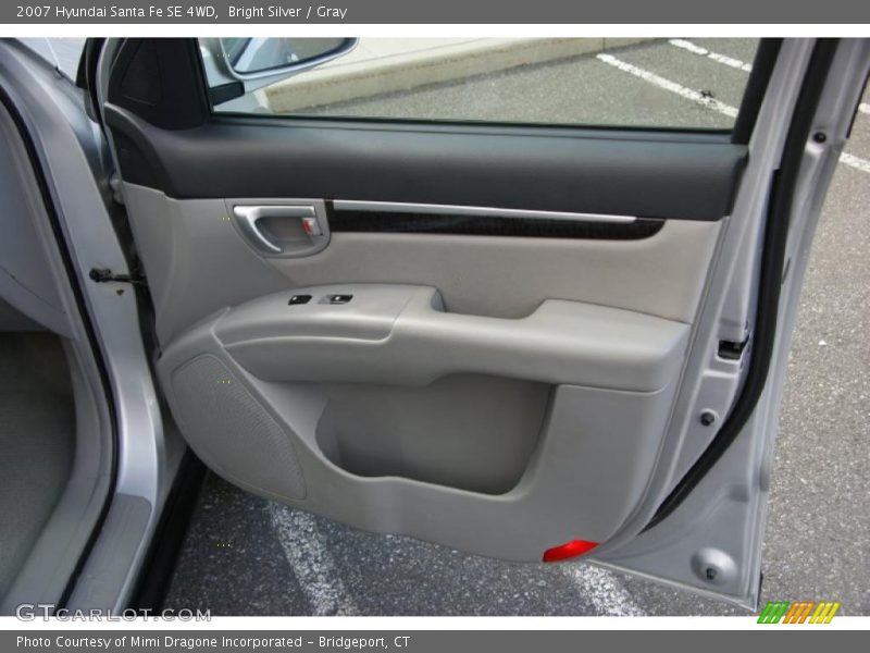 Bright Silver / Gray 2007 Hyundai Santa Fe SE 4WD