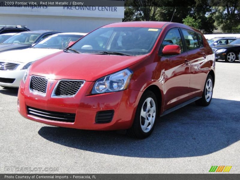 Red Hot Metallic / Ebony 2009 Pontiac Vibe