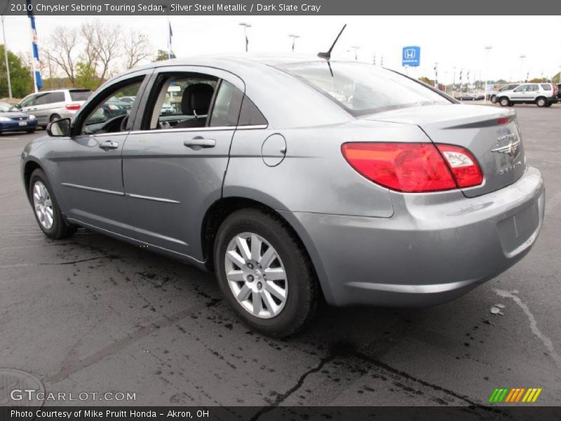 Silver Steel Metallic / Dark Slate Gray 2010 Chrysler Sebring Touring Sedan