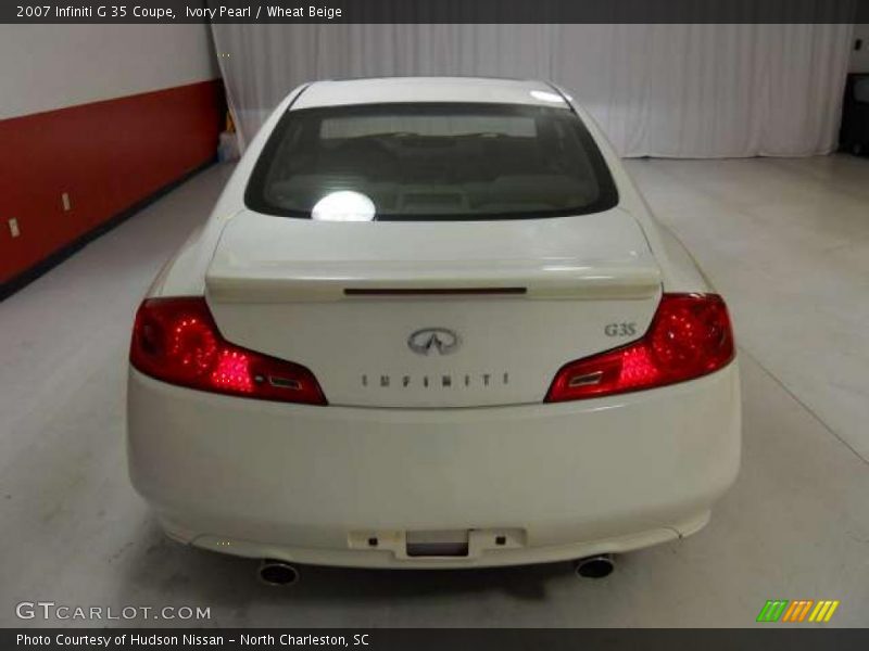 Ivory Pearl / Wheat Beige 2007 Infiniti G 35 Coupe