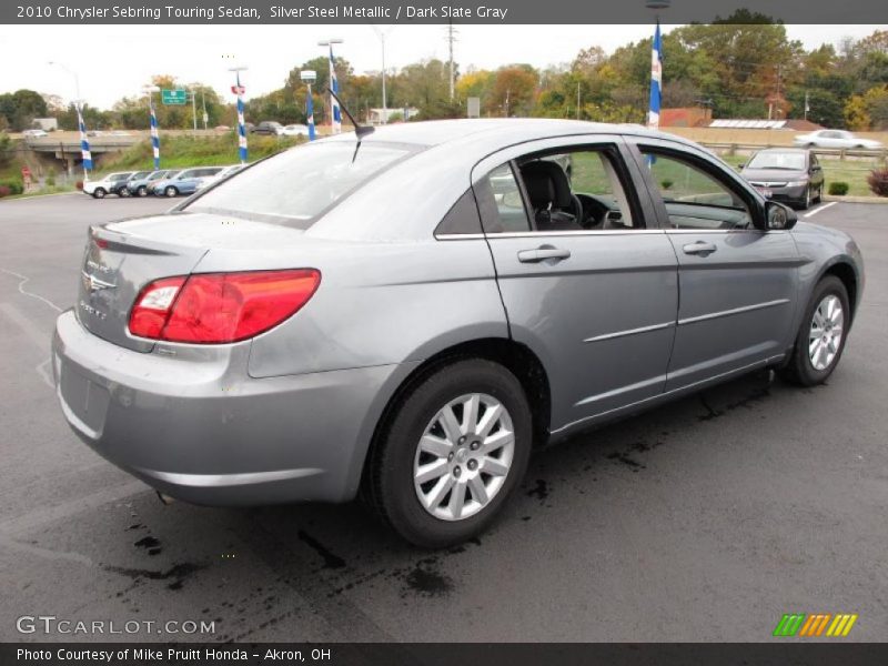 Silver Steel Metallic / Dark Slate Gray 2010 Chrysler Sebring Touring Sedan