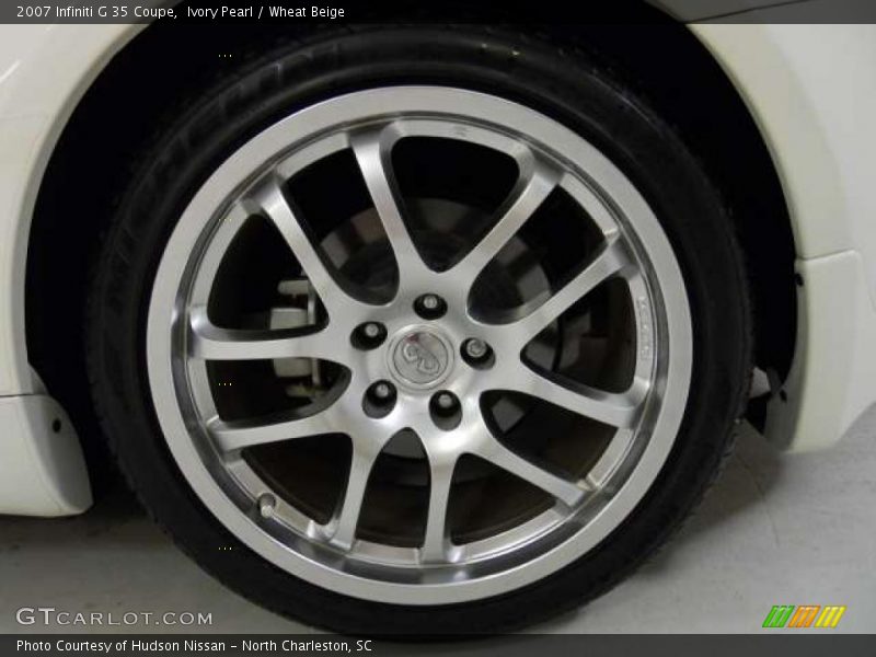 Ivory Pearl / Wheat Beige 2007 Infiniti G 35 Coupe