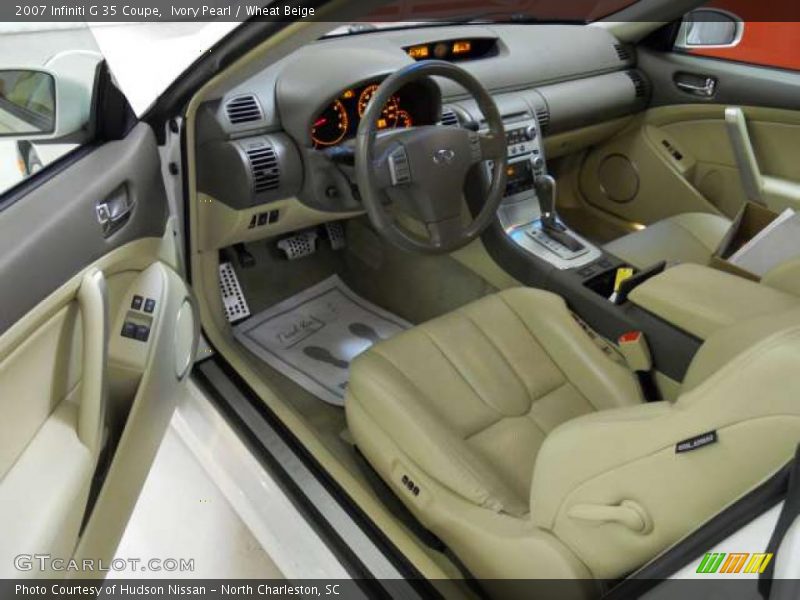Ivory Pearl / Wheat Beige 2007 Infiniti G 35 Coupe