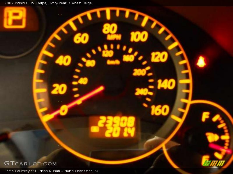 Ivory Pearl / Wheat Beige 2007 Infiniti G 35 Coupe