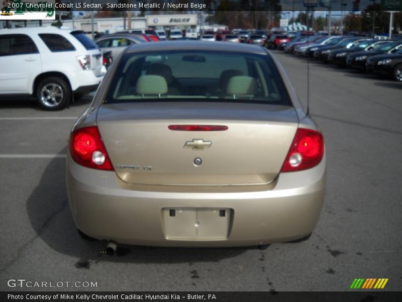 Sandstone Metallic / Neutral Beige 2007 Chevrolet Cobalt LS Sedan