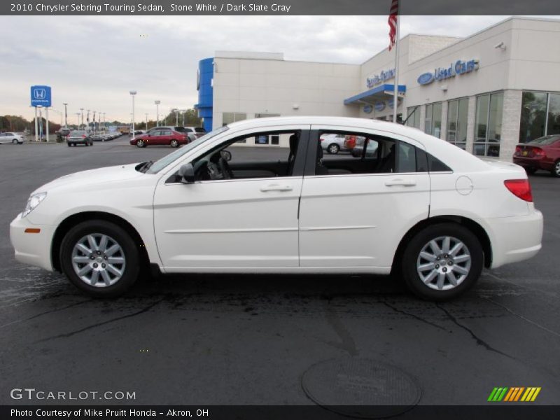 Stone White / Dark Slate Gray 2010 Chrysler Sebring Touring Sedan