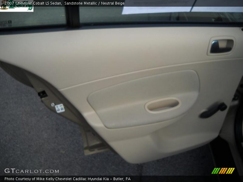 Sandstone Metallic / Neutral Beige 2007 Chevrolet Cobalt LS Sedan