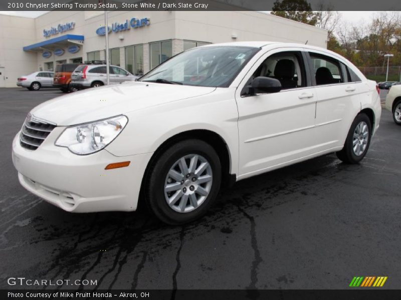 Stone White / Dark Slate Gray 2010 Chrysler Sebring Touring Sedan