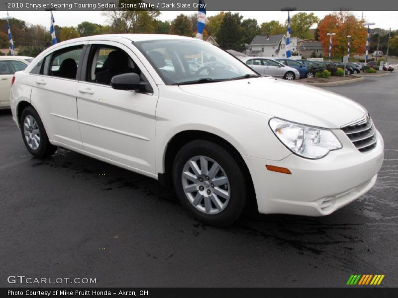 Stone White / Dark Slate Gray 2010 Chrysler Sebring Touring Sedan