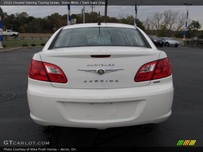 Stone White / Dark Slate Gray 2010 Chrysler Sebring Touring Sedan