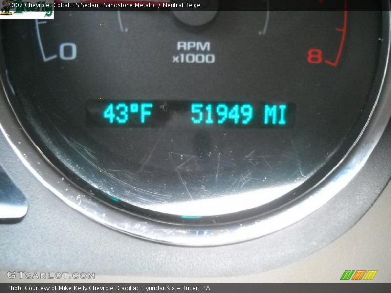 Sandstone Metallic / Neutral Beige 2007 Chevrolet Cobalt LS Sedan