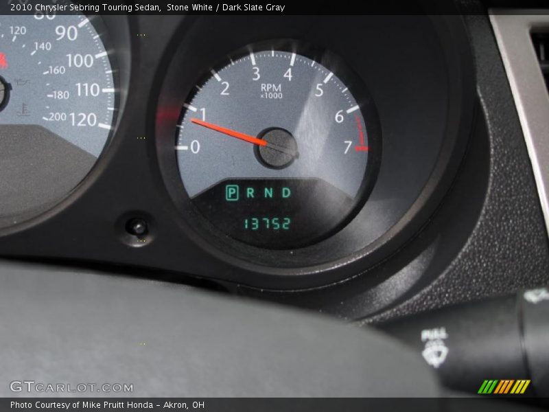 Stone White / Dark Slate Gray 2010 Chrysler Sebring Touring Sedan