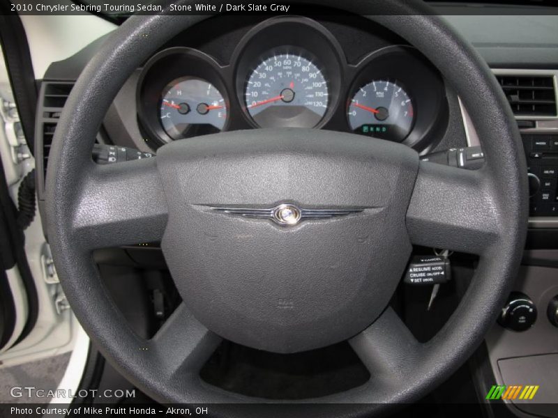 Stone White / Dark Slate Gray 2010 Chrysler Sebring Touring Sedan